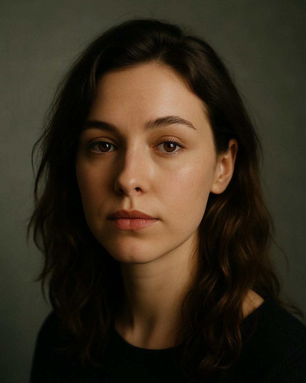 Studio portrait of a woman