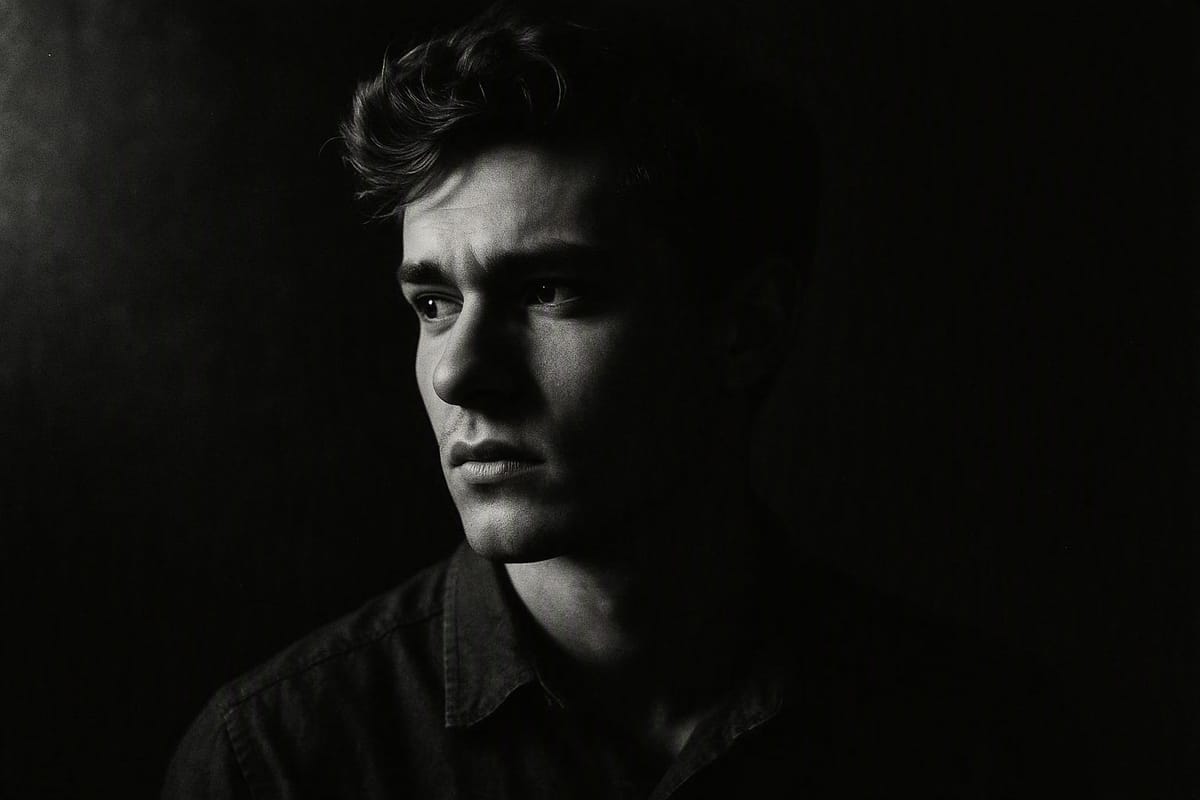 Black and white portrait